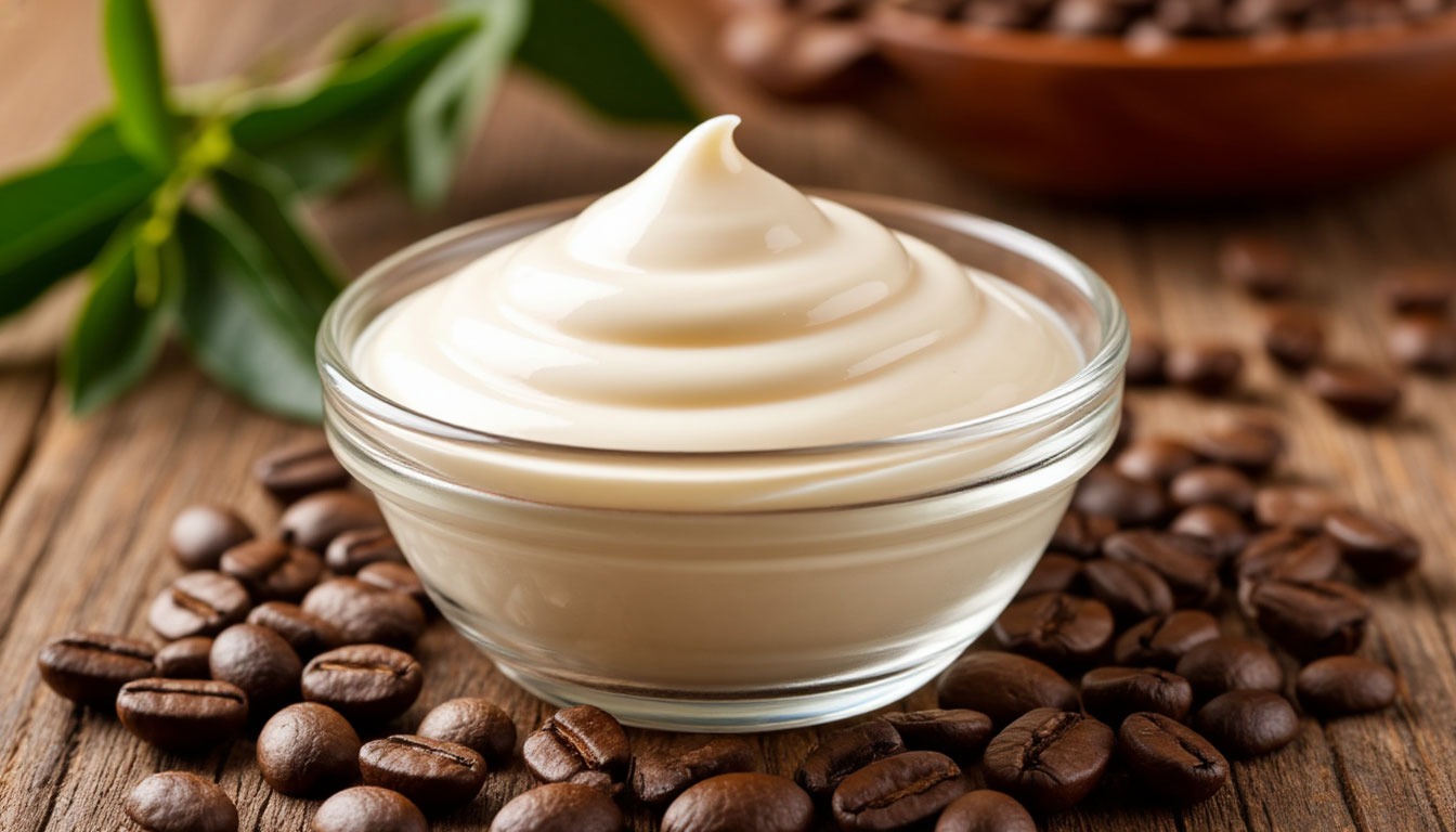 Кремообразная маска с кофеином для домашнего массажа