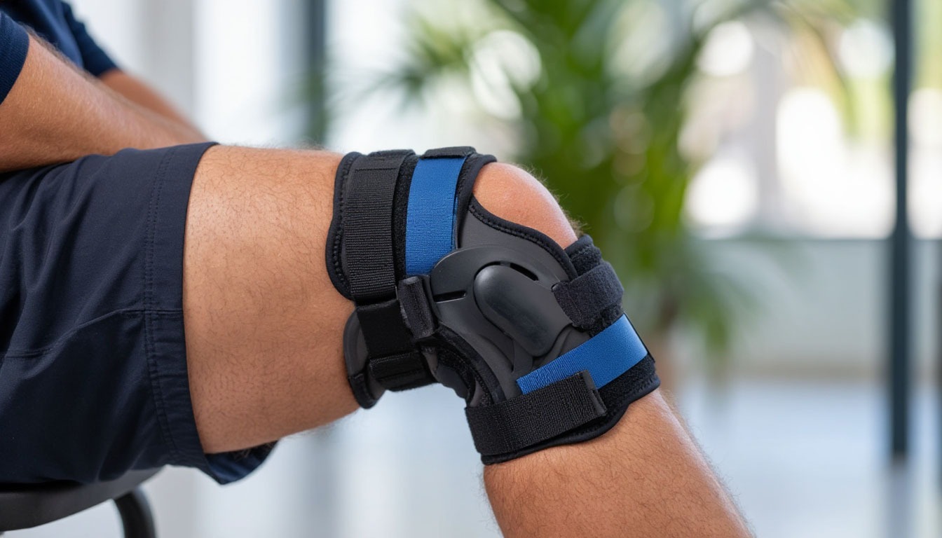 Фиксатор для реабилитации коленного сустава