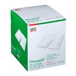 Салфетки Vliwasoft (Фливасофт) нетканые стерильные 8 слоев с Y-разрезом 7,5х7,5 см, 2 шт/упаковка