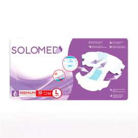 Подгузники для взрослых Solomed Premium, 30 шт