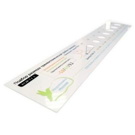 Трахеостомическая линейка для определения размера трахеостомической трубки