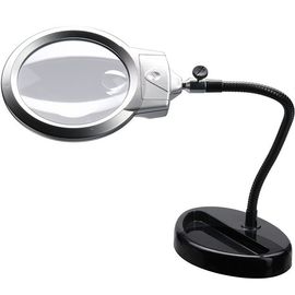 Лампа-лупа настольная Veber 15119-В с подсветкой