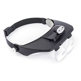 Лупа налобная 1.21.82.53.5x Kromatech MG81001-A с подсветкой