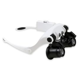 Лупа налобная с подсветкой 2LED Kromatech MG9892G-3A