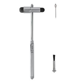 Металлический неврологический молоточек KaWe Buck с кисточкой и иглой