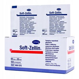 Спиртовые салфетки Soft-ZELLIN 60х30 мм 100 шт