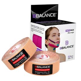 Кинезио тейп BBTape FACE PACK 2,5см х 5м, 2 шт