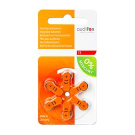 Батарейки Varta Audifon для слуховых аппаратов размер 13, 6 шт