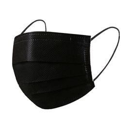 Гигиеническая маска одноразовая черная, 4 слоя