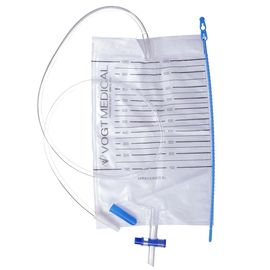 Мочеприемник Vogt Medical, 1 литр, Т-слив с прикроватным креплением