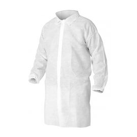 Процедурный халат на кнопках (рукава на резинках) 110 см, белый
