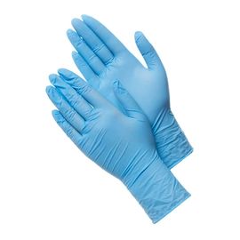 Нитриловые перчатки Aviora, неопудренные, голубые, 50 пар