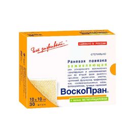 Повязка ВОСКОПРАН Метилурацил 10 х 10 см, мазевая, сетчатая