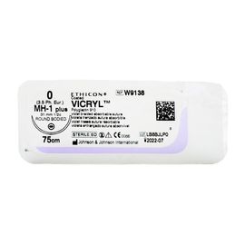 Викрил фиолетовый М3.5 (0) 75 см игла колющая MH-1 Plus 1/2 окр 31мм, арт. W9138