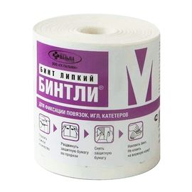 Бинт липкий Бинтли-М в рулоне 5 см х 10м, мягкий