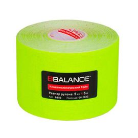 Кинезио тейп флуоресцентный BBTape FL 5 см х 5 м, лайм