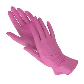 Нитриловые перчатки Aviora, розовые, 50 пар