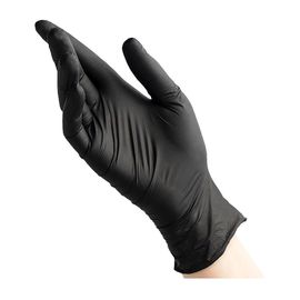 Перчатки RUKIS, нитровинил, черные, 50 пар