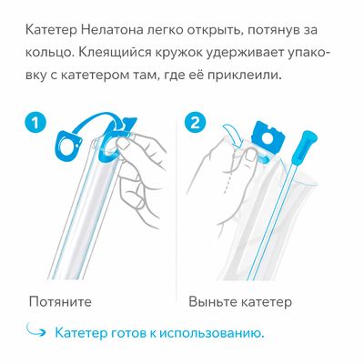 Катетер Нелатона Coloplast SpeediCath лубрицированный, мужской