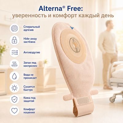 Калоприемник Coloplast Alterna Free однокомпонентный конвексный