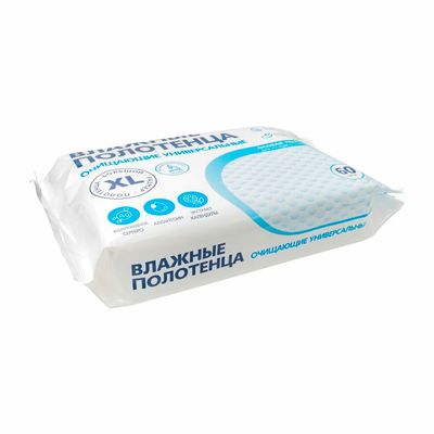 Влажные полотенца для лежачих больных, размер XXL, 60 шт