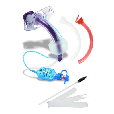 Трахеостомическая трубка PORTEX Blue Line Ultra 6 мм с манжетой "Софт Сеал", в наборе с двумя канюлями