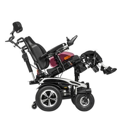Инвалидная коляска с электроприводом Ortonica Pulse 380 вид сбоку