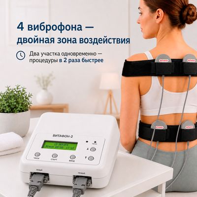 Число виброфонов – 4 (2 пары)