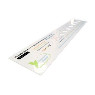 Трахеостомическая линейка для определения размера трахеостомической трубки