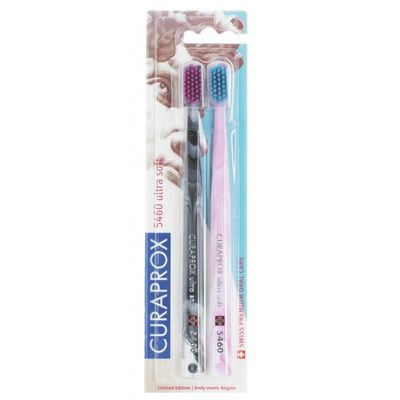 Зубная щетка Curaprox Ultra soft 5460/2 Michelangelo набор 2 шт.