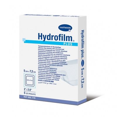 HYDROFILM plus пленочные повязки с впитывающей подушечкой 5x7,2 см