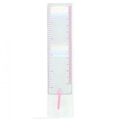 Лупа карманная линза Френеля в виде линейки-закладки для книг Kromatech