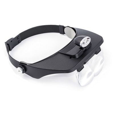 Лупа налобная 1.21.82.53.5x Kromatech MG81001-A с подсветкой