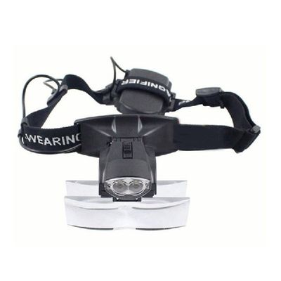 Лупа налобная 6.0x с подсветкой (2 LED) Kromatech MG9892C