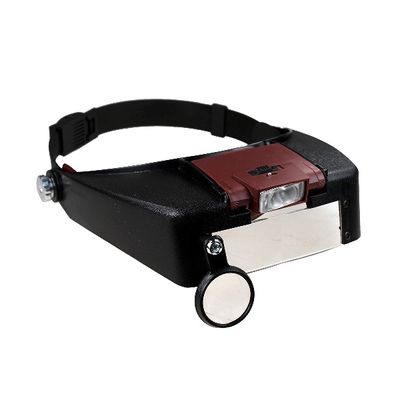 Лупа налобная Kromatech MG81007-A 1.5/3.0/8.5/10.0x с подсветкой (2 LED)