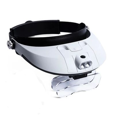 Лупа налобная с подсветкой (2 LED) Kromatech MG81001-G