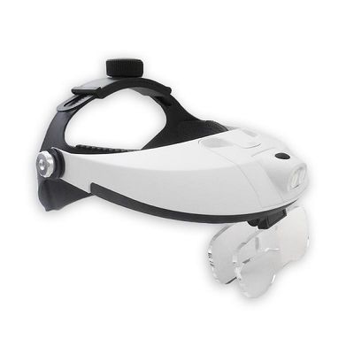 Лупа налобная с подсветкой (2 LED) Kromatech MG81001-H 1.0-6.0x