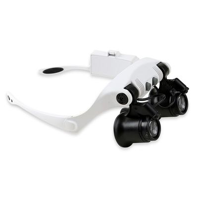 Лупа налобная с подсветкой 2LED Kromatech MG9892G-3A