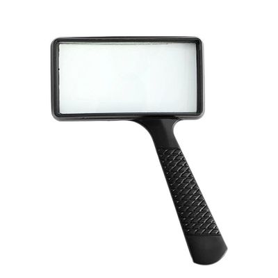 Прямоугольная лупа ручная для чтения Kromatech 3x черная