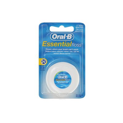 Зубная нить Oral B Essential вощеная мятная