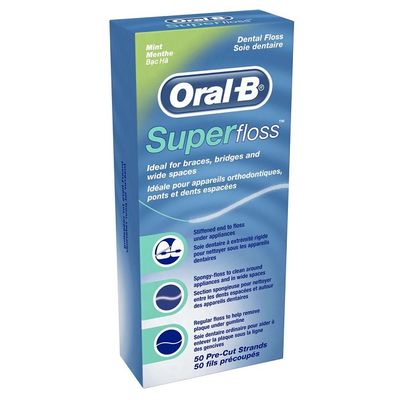 Зубная нить Super Floss Oral B 50 нитей
