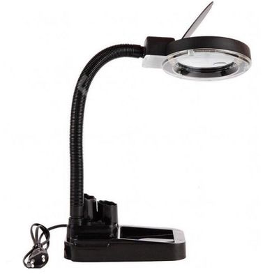 Лупа-лампа бестеневая настольная Kromatech 2x/20x-85мм с подсветкой