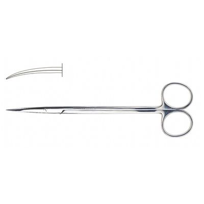 Н-61 Ножницы глазные для стекловидного тела вертикально-изогнутые