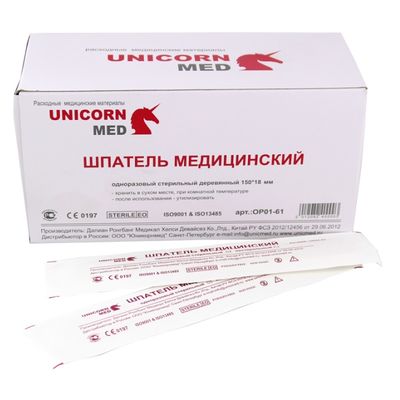 Медицинский шпатель одноразовый UnicornMed