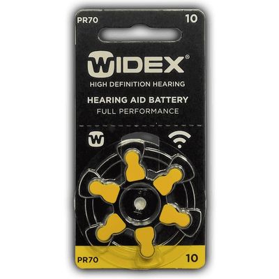 Батарейки Widex A10 для слуховых аппаратов