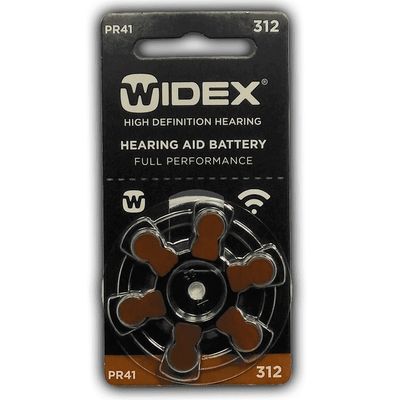 Батарейки Widex 312 для слуховых аппаратов