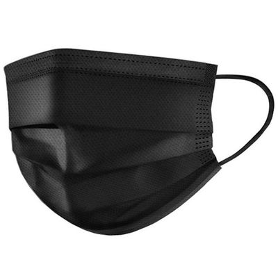 Маска медицинская одноразовая 4-х слойная черная