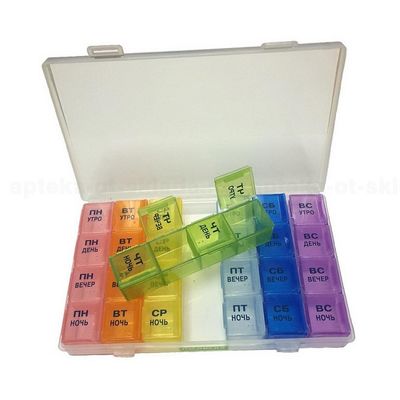 7 контейнеров в одном для таблеток