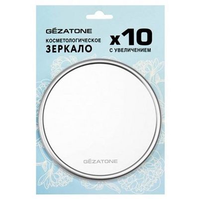Косметическое зеркало Gezatone LM203 с увеличением 10х в упаковке