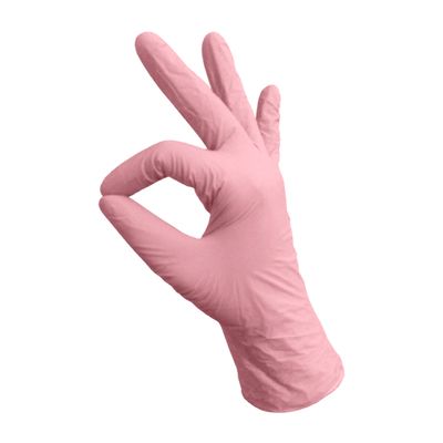 Перчатки нитриловые RUKIS Light, розовые, 50 пар